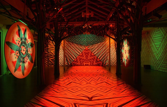 Watch: "Zigzagging" Pattern and RGB Light Installation by Carnovsky