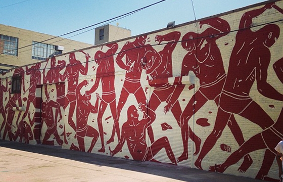New Cleon Peterson mural in Los Angeles