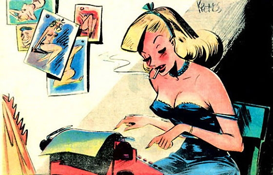 Vintage Cartoon Pinups by Niso Ramponi