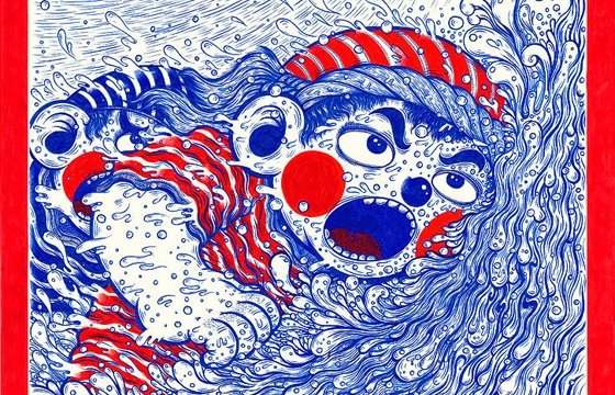 Ballpoint Pen Illustrations by Wang2Mu