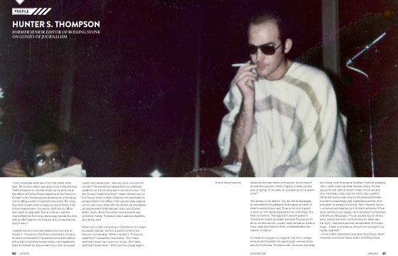 Hunter S. Thompson, April 2013