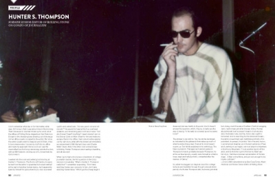 Hunter S. Thompson, April 2013
