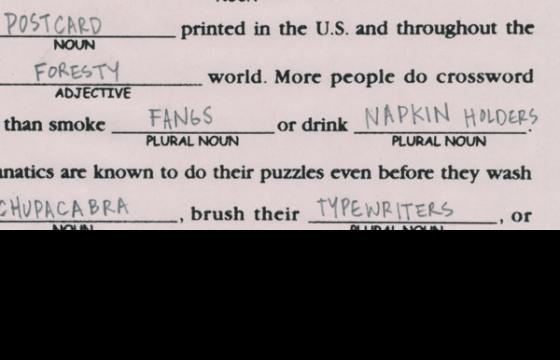 Evah Fan and Brendan Monroe do a Madlib