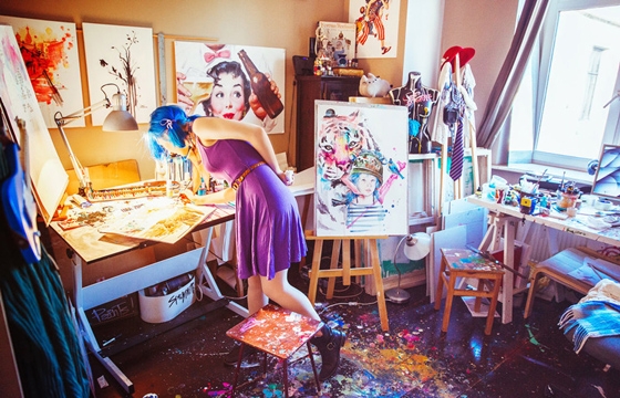 Paintings by Lora Zombie
