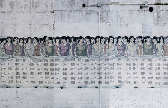 " Stop Violence Against Woman" by Hyuro in Formia, Italy