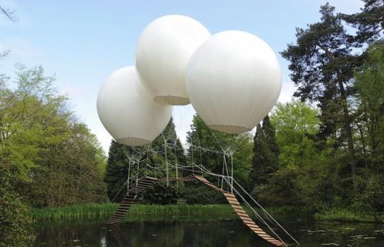 Bridge Suspended by Balloons