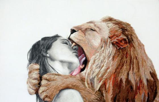 Embroidery With Adult Themes by Ana Teresa Barboza