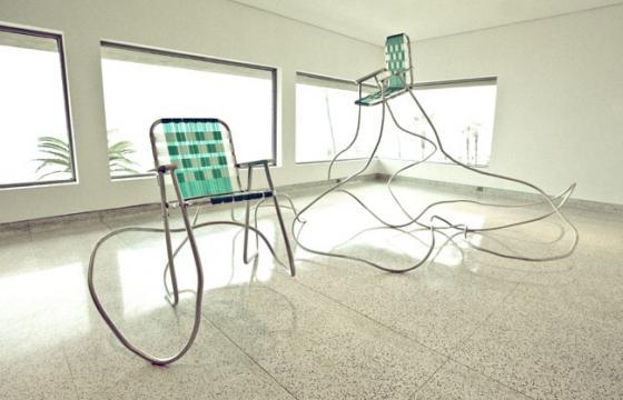 Andy Ralph's Lawn Chair Sculptures