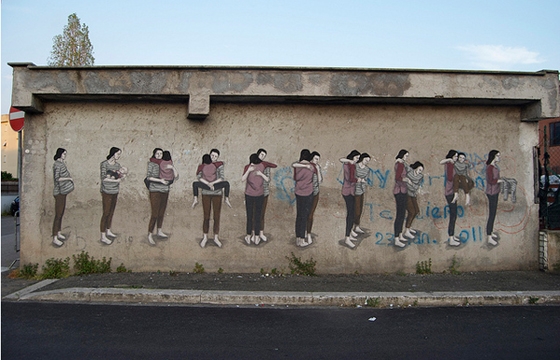 ¨Cycles¨ by Hyuro in Terracina, Italy