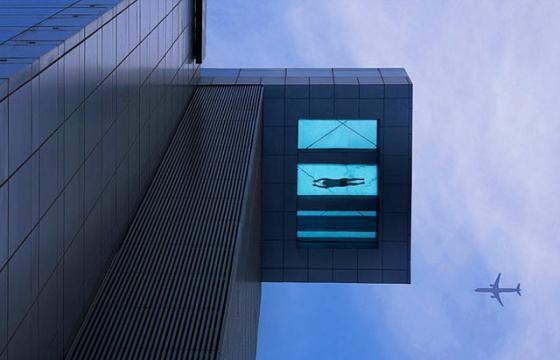 The Glass Bottom Pool 24-Stories Tall