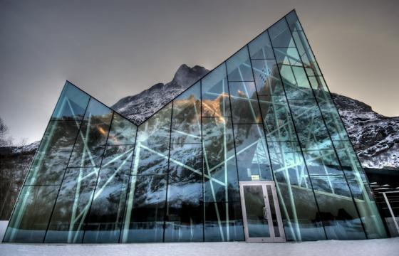 Troll Wall Visitor Center in Trollveggen, Norway