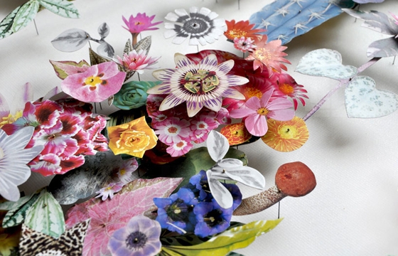 Collaged Flowerscapes by Anne Ten Donkelaar