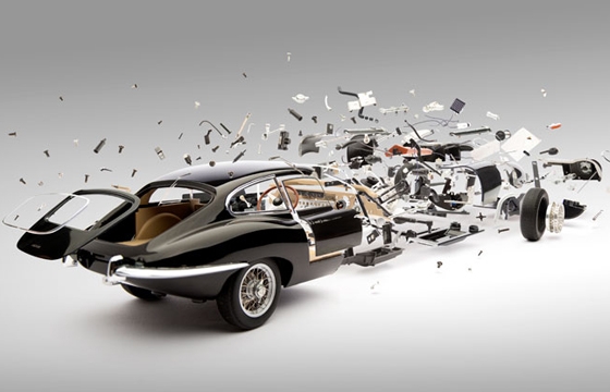 Fabian Oefner's "Disintegrating" and "Hatch"