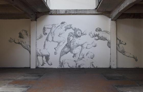 450,000 Staples, One Mural by Baptiste Debombourg