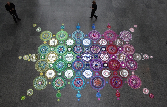 Floor Installations by Suzan Drumming