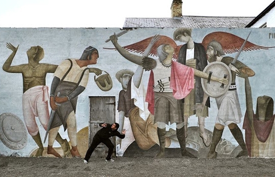 Mural by Fikos Antonios in Limerick, Ireland