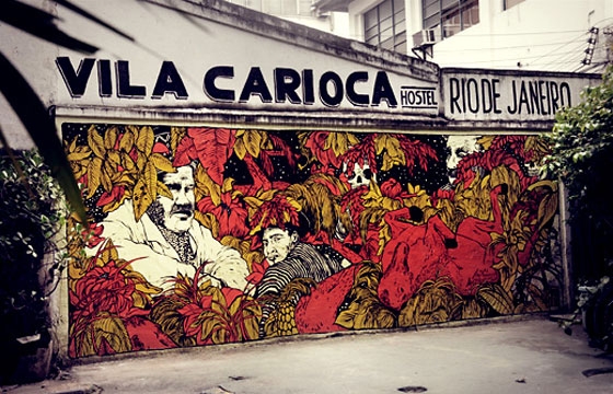 Broken Fingaz wonder through Brazil and paint some things