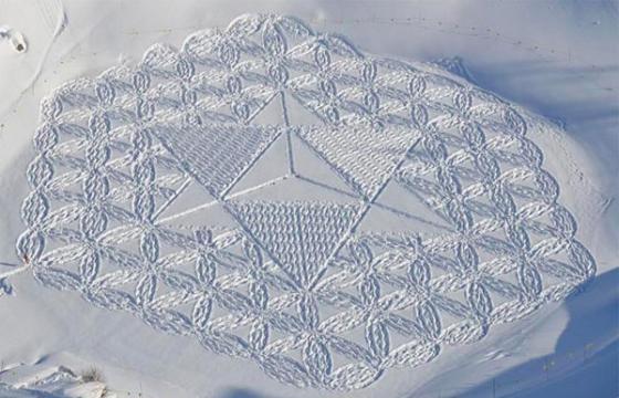 Geometric Snow Illustrations