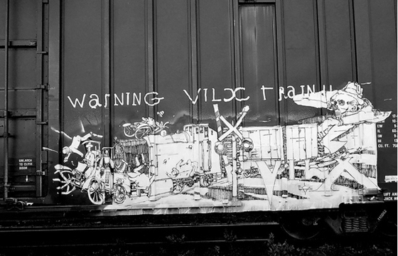 Train on a train by Vilks