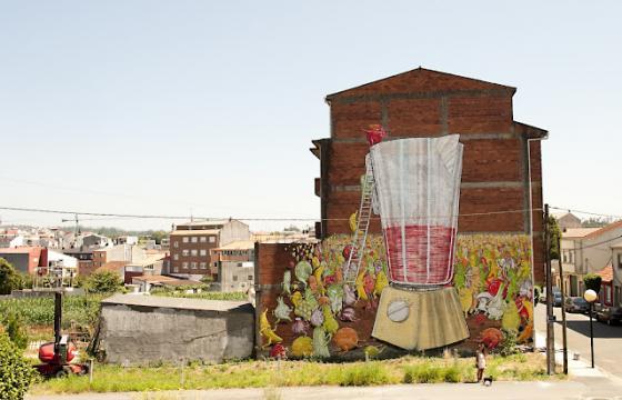 Blu in Ordes, Spain