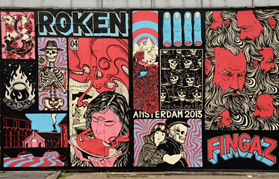 New wall and upcoming show from Broken Fingaz