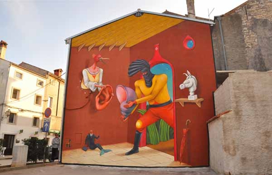 New AEC mural in Vodnjan, Croatia