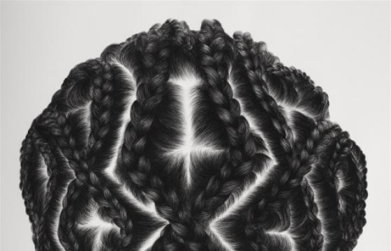 Hair and Braid Paintings by So Yoon Lym