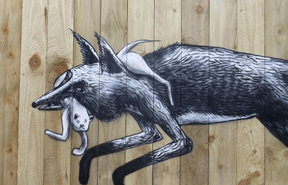 "Urban foxes" by Phlegm