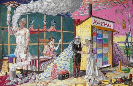 Brian Adam Douglas' Cut Paper Painting
