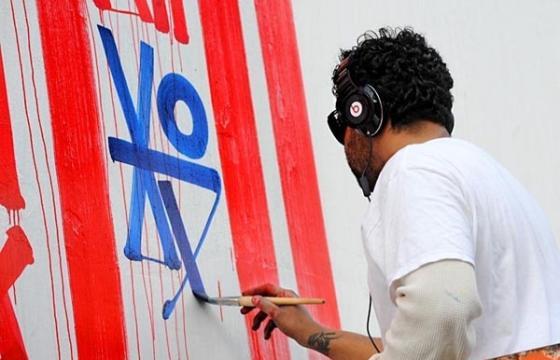 Retna Mural on Bowery & Houston, NYC