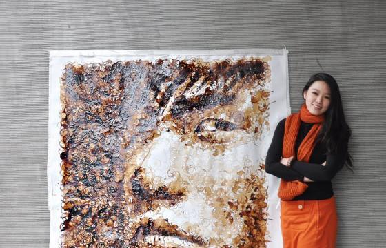 Coffee Stain Portrait by RED