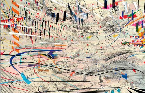 Paintings by Julie Mehretu