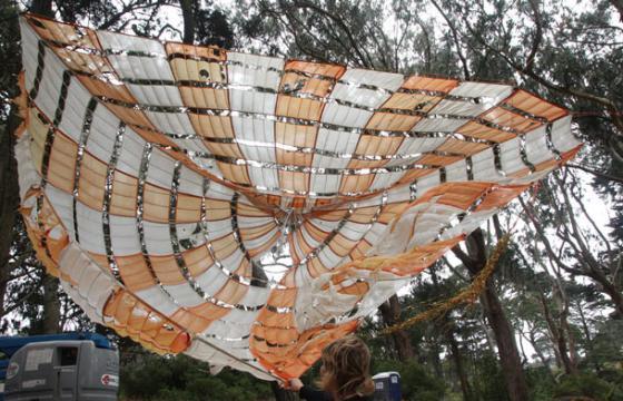 Juxtapoz @ Outside Lands 2011: Monica Canilao and Team Build-Out