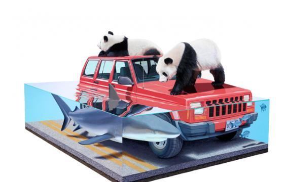 Opening Photos: Josh Keyes @ Jonathan LeVine, NYC