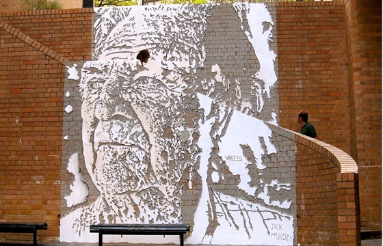 Portrait of Jack Mundy + Exhibition in Sydney by Vhils