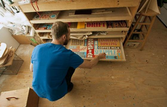 THEFLOPBOX Visits Sign Painter Jeff Canham's Studio