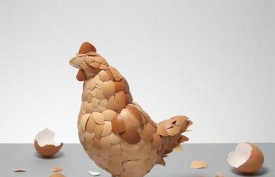 The Egg Shell Sculpture by Kyle Bean
