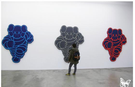 Opening: KAWS "Imaginary Friends" @ Galerie Perrotin, Paris