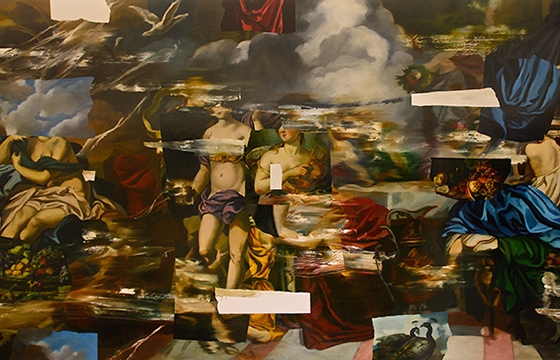 Simon Casson's Collage-like Paintings