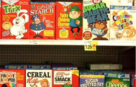 Ron English Goes to a Local Ralph's Cereal Aisle... 