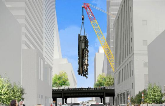 Jeff Koons Proposes Dangling Train Over High Line