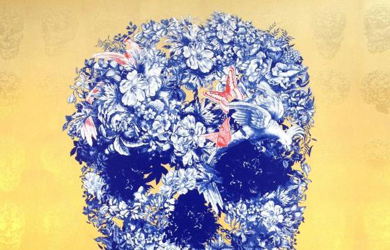 Floral Skull by Jacky Tsai