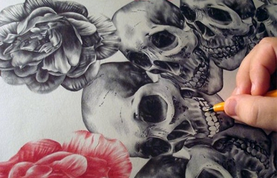 Ink Flowers by Paul Alexander Thornton