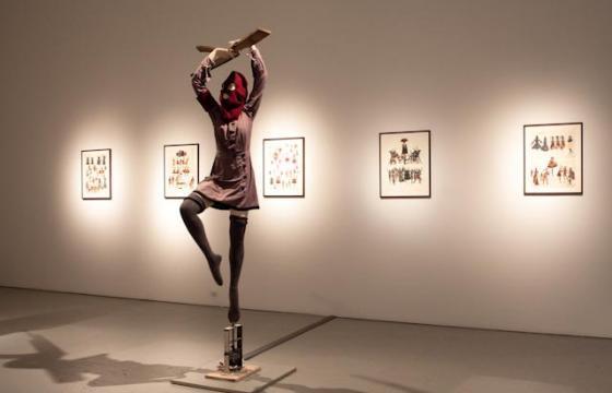 Marcel Dzama and Michael Riedel at David Zwirner NYC