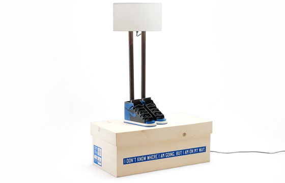 Grotesk x Case Studyo “6ft 6in” Lamp "Black & Royal Blue Edition"