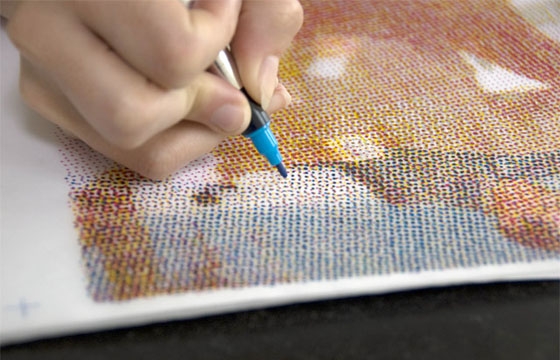 Hand Created CMYK Halftone Printing at The Human Printer