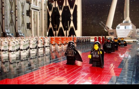The Death Star Hangar Made of LEGOS