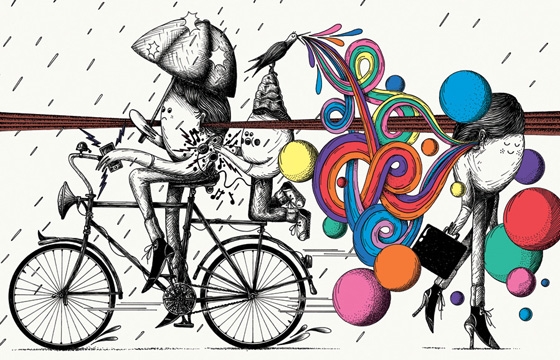 Drawings by Merijn Hos