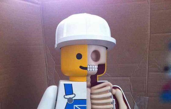 Dissecting Giant Lego Men by Jason Freeny