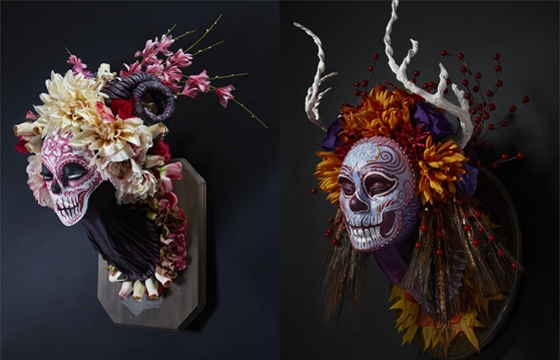"Muertitias," Krisztianna's Flower Masks